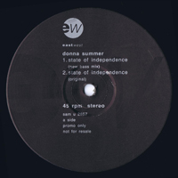 Donna Summer - State Of Independence (New Bass Mix) (12'' Single, 45 Rpm)