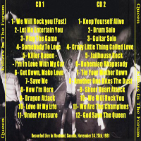 Queen - 1981.11.25 - Killers In The Forum (Montreal, Canada: CD 2)