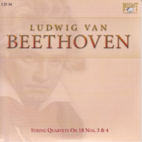 Ludwig Van Beethoven - Ludwig Van Beethoven - Complete Works (CD 36): String Quartets Op.18 Nos. 3 & 4