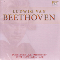 Ludwig Van Beethoven - Ludwig Van Beethoven - Complete Works (CD 51): Piano Sonatas Op. 57 'appassionata', Op. 78, Op. 79, Op. 81A, Op. 90