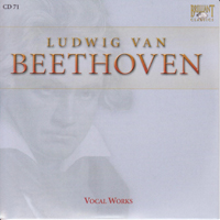 Ludwig Van Beethoven - Ludwig Van Beethoven - Complete Works (CD 71): Vocal Works