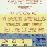 Metallica - 1992.06.10 - America West Arena, Phoenix, AZ (CD 1)