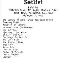 Metallica - 1992.10.03 - Rose Bowl - Pasadena, California (CD 1)