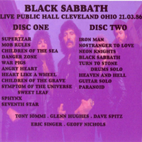 Black Sabbath - 1986.03.21 - Angry Heart (Public Hall, Cleveland, Ohio: CD 2) (Split)