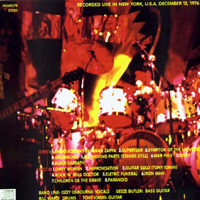 Black Sabbath - Madison Square Garden (New York, NY, USA - December 12, 1976: CD 2)