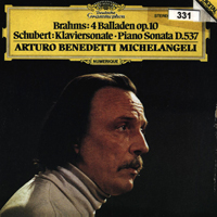 Arturo Benedetti Michelangeli - Michelangeli play Brahms's & Schubert's Piano Works