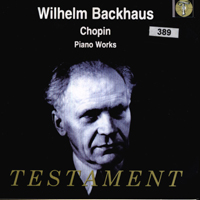 Wilhelm Backhaus - Backhaus Wilhelm - Chopin Collection