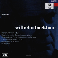 Wilhelm Backhaus - Backhaus Wilhelm - Plays Brahms (CD 1)