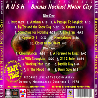Rush - 1978.12.03 - Buenas Nochas! Motor City (Cobo Arena, Detroit, Michigan: CD 2)