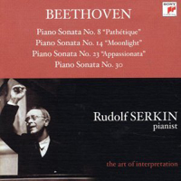Rudolf Serkin - Beethoven Moonlight Pathetique & Appasionata Sonatas
