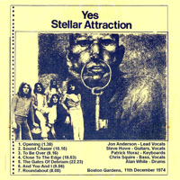 Yes - 1974.12.11 - Stellar Attraction - Boston Gardens (CD 2)