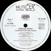 Depeche Mode - Construction Time Again (UK Edition) [LP]