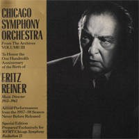 Fritz Reiner - Symphony No. 4 - Chicago SO, 17.04.1958 