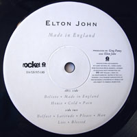 Elton John - Made In England (LP)