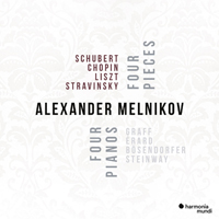 Alexander Melnikov - Four pianos, Four Pieces (F. Schubert, F. Chopin, F. Liszt, I. Stravinsky)